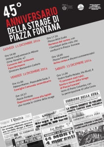 45° Anniversario della Strage di Piazza Fontana @ Piazza Fontana | Milano | Lombardia | Italia